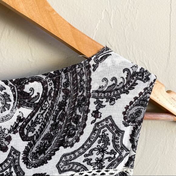 Lucky Brand Black and White Paisley Jumpsuit - Picture 3 of 6